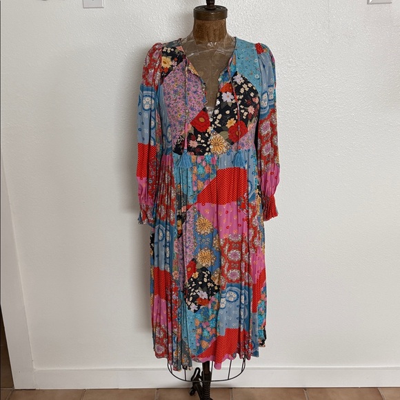 Spell Multicolor Bohemian Maxi Dress Size S - Picture 6 of 10